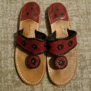 Garnet and black Jack Rogers size 7